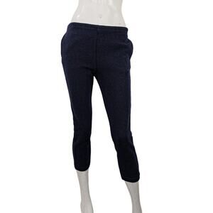 ENGINEERED GARMENTS NY Wool Poly Knit Cropped Pants in Navy Blue size 1